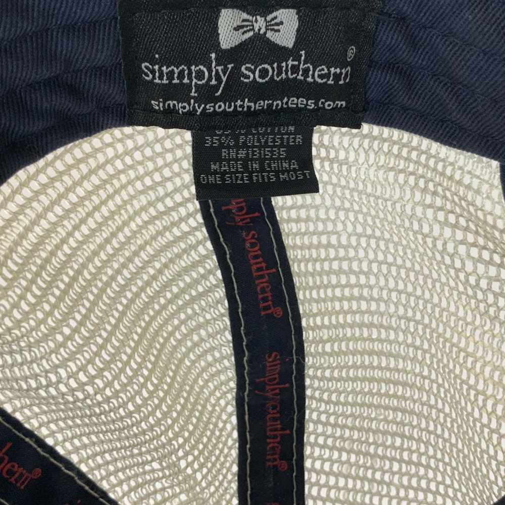 Simply Southern Summer Baseball Cap Sun Protection Turtle SS & Embordered Logo - Picture 6 of 8